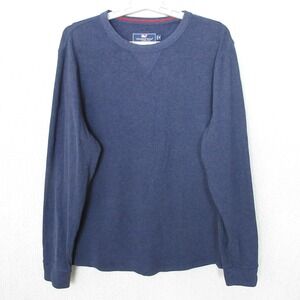 Vineyard Vines Mens Long Sleeve Crew Neck T-Shirt Casual Top Blue Medium